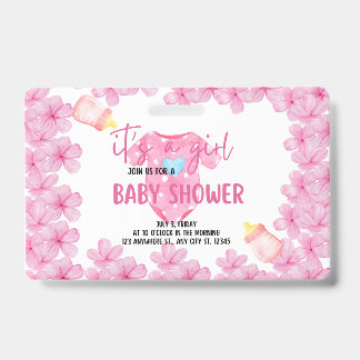 eine Babydusche Ausweis