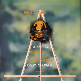 Eine Babyparty zum Halloween-Kinderfest: Süße Hall Acrylschild