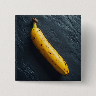Eine Banane auf einer dunklen Oberfläche Button