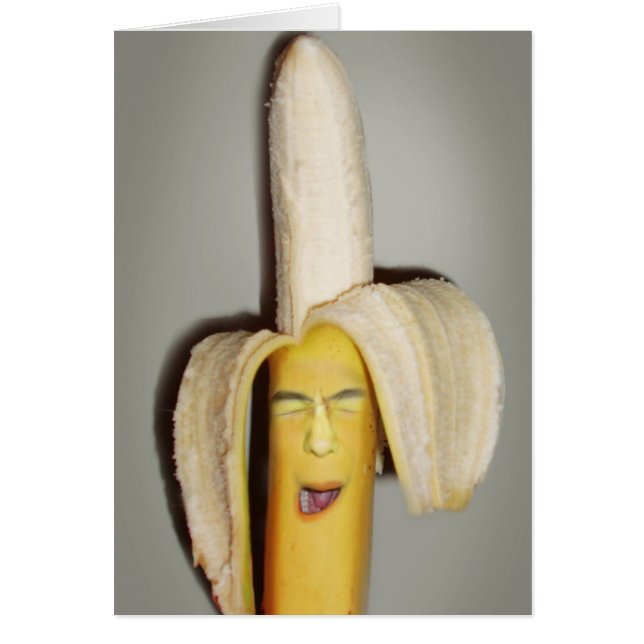 Eine Banane, die Kopfschmerzen spaltet (Vorne)