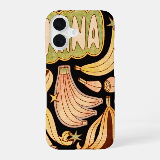Eine Banane / Illustration von Bananen iPhone 16 Hülle (Rückseite)