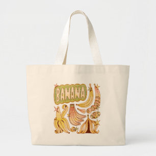Eine Banane / Illustration von Bananen Jumbo Stoffbeutel