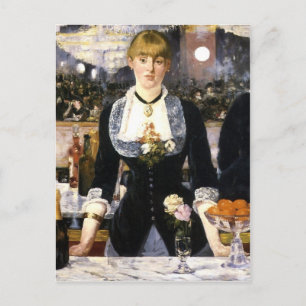 Eine Bar bei den Folies-Bergère Postkarte