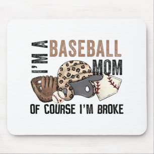 Eine Baseball-Mama natürlich im Broke Leopard Mütt Mousepad