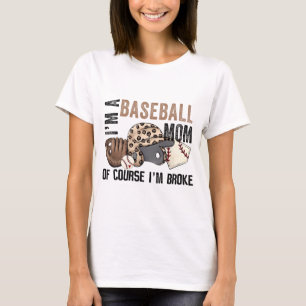 Eine Baseball-Mama natürlich im Broke Leopard Mütt T-Shirt