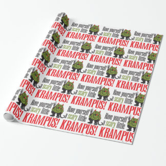 Eine beängstigende kleine Krampus Verpackung Geschenkpapier