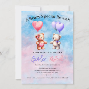 Eine Beary Special Reveal! Teddy Bear Gender Revea Einladung