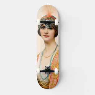 Eine Beauty in orientalischer Kostüme von William Skateboard