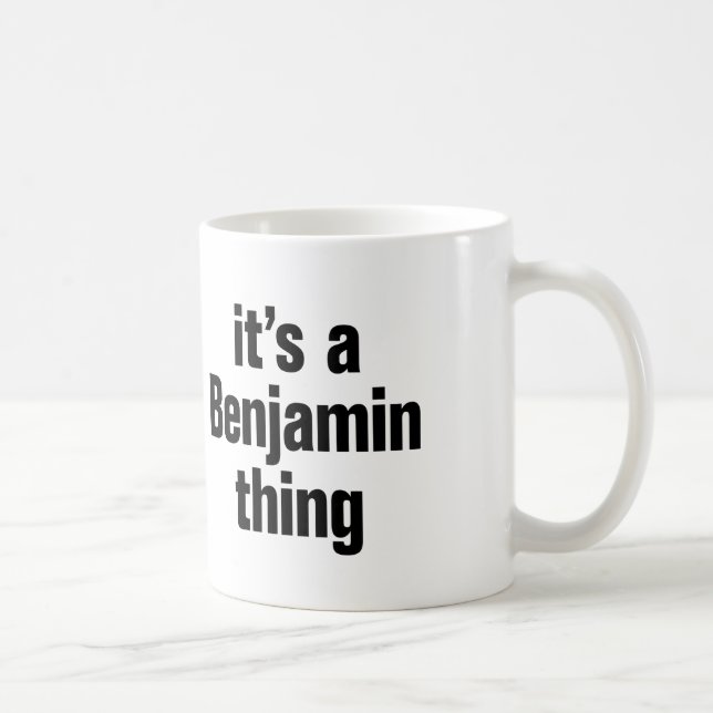 eine Benjamin-Sache Kaffeetasse (Rechts)
