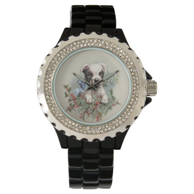 Eine Beobachtung für Hundeliebhaber Armbanduhr (Vorderseite)