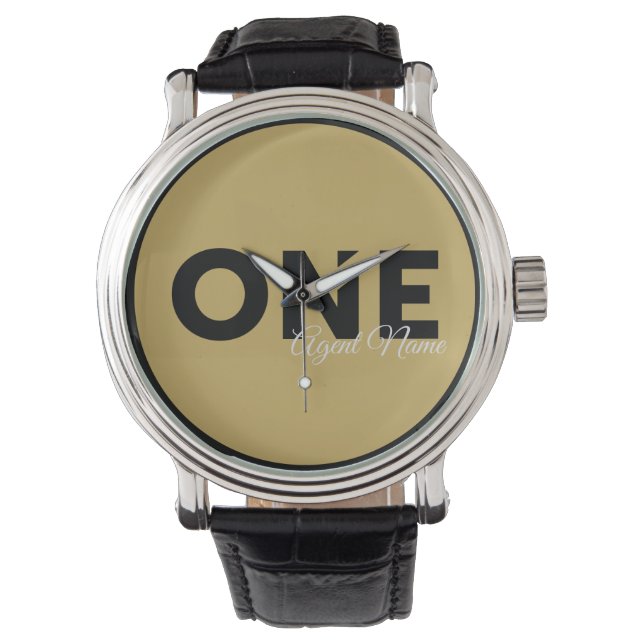Eine Beobachtung für Männer Armbanduhr (Vorderseite)