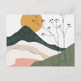 EINE BERGVERLAGERUNGSPOSTKARTE FEIERTAGSPOSTKARTE