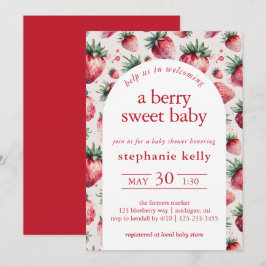 Eine Berry Sweet Baby Dusche Einladung