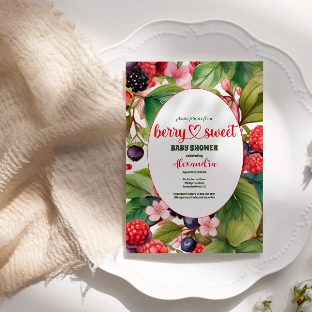 Eine Berry Sweet Baby Dusche Einladung (Von Creator hochgeladen)