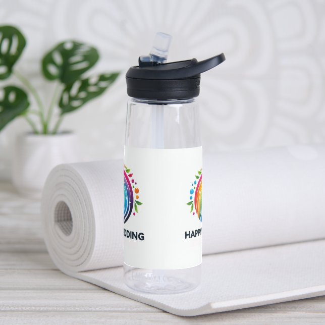 Eine beruhigende Touch für Ihre Hochzeit Trinkflasche (Yoga)