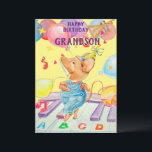 Eine besondere Grandson Birthday Grußkarte Dankeskarte<br><div class="desc">Skip zu ihm Enkel,  es ist Zeit für zehn stich Geburtstagsspass.</div>