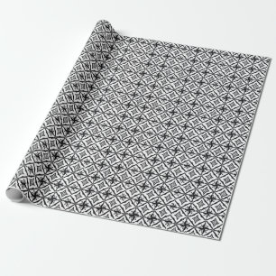 Eine besondere indonesische Batik: Vintage Motive. Geschenkpapier