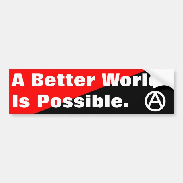 eine bessere Welt ist möglicher Autoaufkleber (Vorne)