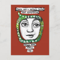 Eine bestimmte Glaubenspostkarte