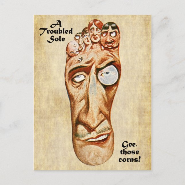 Eine beunruhigende Rolle Postkarte (Vorderseite)