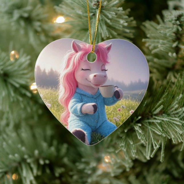 Eine bezaubernde Einheit mit Kaffee und Ihrem eige Keramik Ornament (Baum)