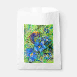 Eine Biene & Vergessen-nicht-Blume Geschenktütchen