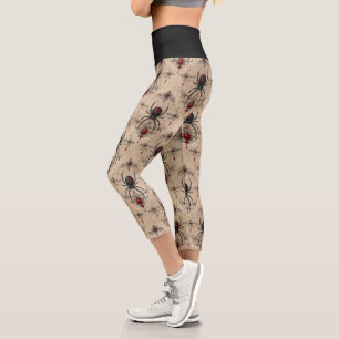 Eine Black Widow-Serie Design #15 Capri Leggings