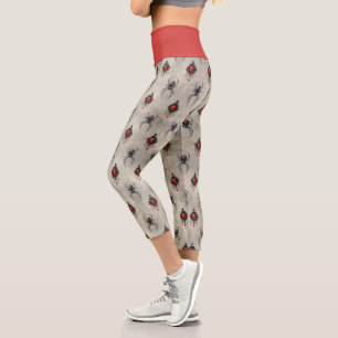 Eine Black Widow-Serie Design #27 Capri Leggings