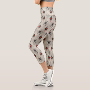 Eine Black Widow-Serie Design #27 Capri Leggings