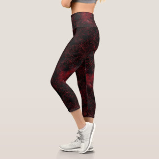 Eine Black Widow-Serie Design #5 Capri Leggings
