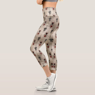 Eine Black Widow-Serie Design #6 Capri Leggings
