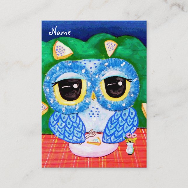 Eine Blaubeernacht Visitenkarte (Vorderseite)