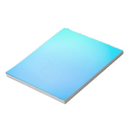 Eine blaue rechteckige Oberfläche mit Farbverlauf  Notizblock