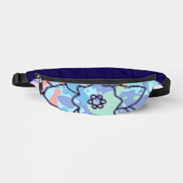 Eine Blume aus Farbflecken Bauchtasche