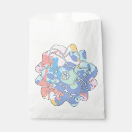 Eine Blume aus Farbflecken Geschenktütchen