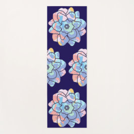 Eine Blume aus Farbflecken Yogamatte