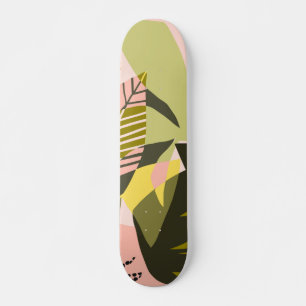 Eine Blume blüht am besten in einem glücklichen Skateboard