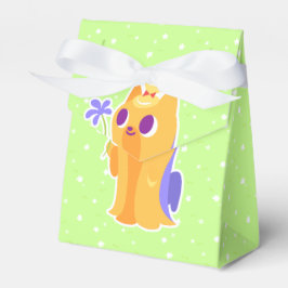 "Eine Blume für dich" Kawaii Yorkie Geschenkschachtel