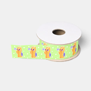 "Eine Blume für Sie" langhaariges Kawaii Yorkie Ripsband