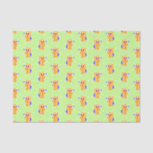 "Eine Blume für Sie" langhaariges Kawaii Yorkie Seidenpapier