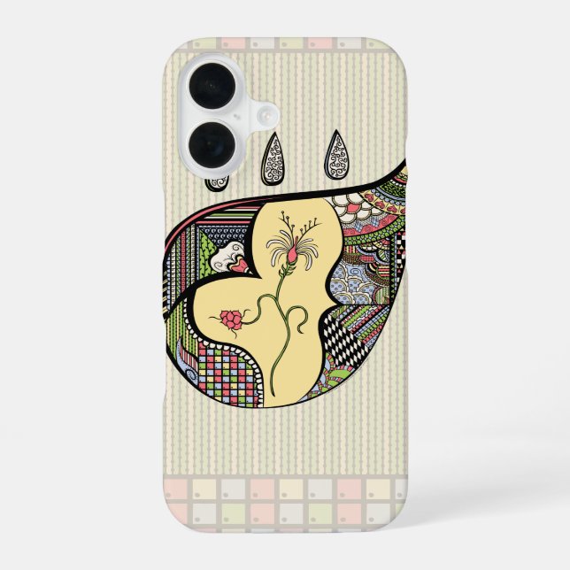 Eine Blume im Case Mate iPhone 16 Hülle (Rückseite)