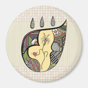 Eine Blume im Magnet