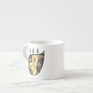 Eine Blume in Spezialtasse Espressotasse
