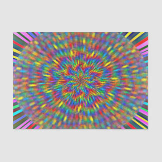 Eine Blumengefärbte Krawatte Seidenpapier