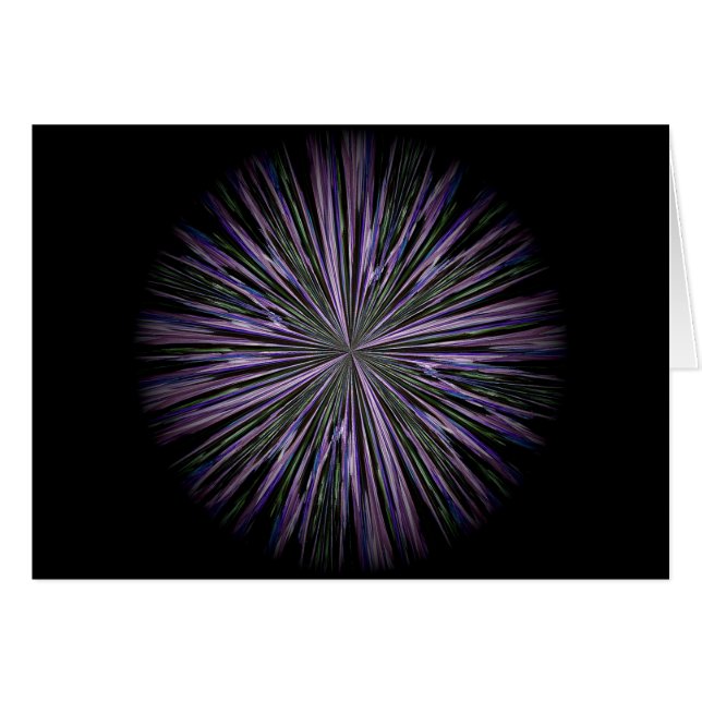 eine Blumenmandalakarte zur Zentrierung (Vorderseite (Horizontal))