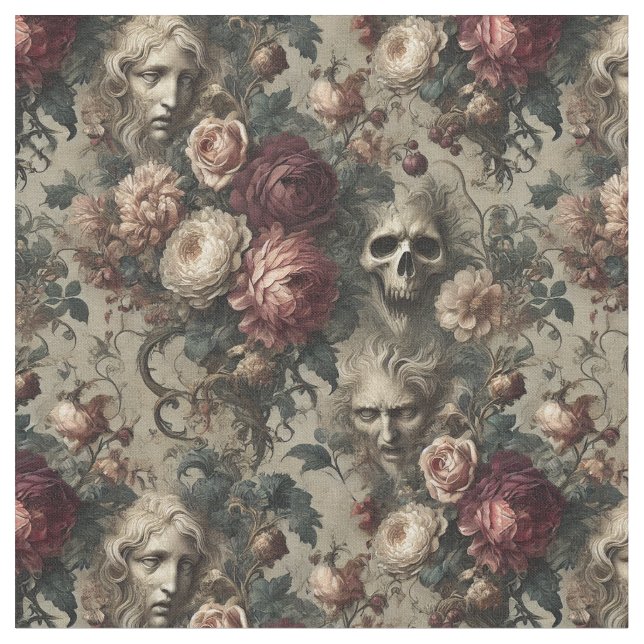 Eine Blüte auf - gotische klassische Tile Stoff (Nahaufnahme)