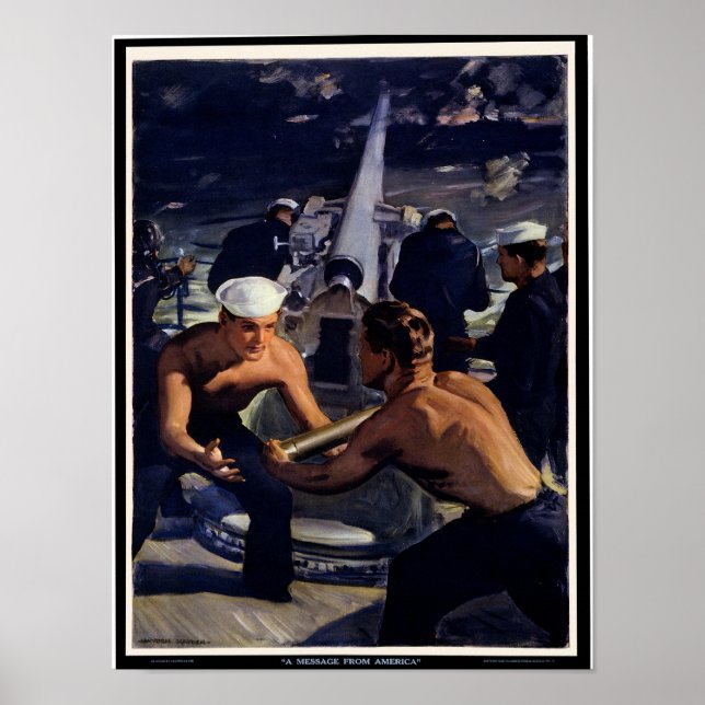 Eine Botschaft aus Amerika Poster (Vorne)