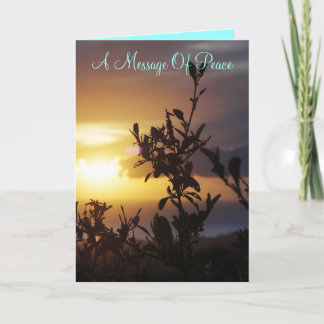 Eine Botschaft des Friedens Karte