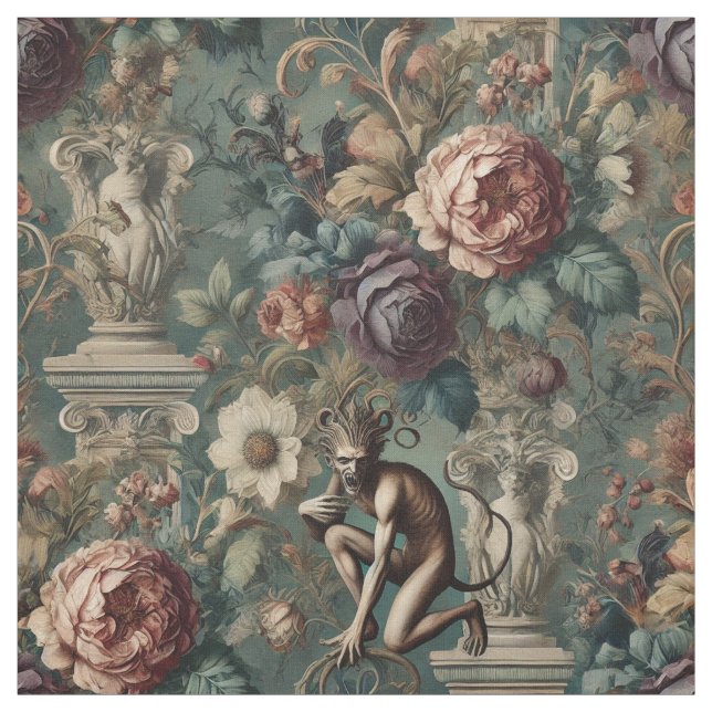 Eine Bow - Gothic Viktorianische Statement-Tile Stoff (Muster)