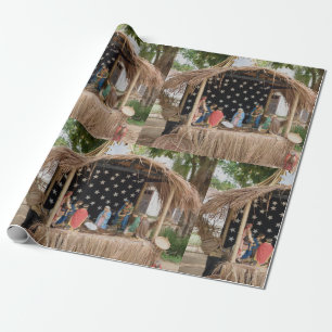 Eine brasilianische Kreche, die Geburt. Geschenkpapier